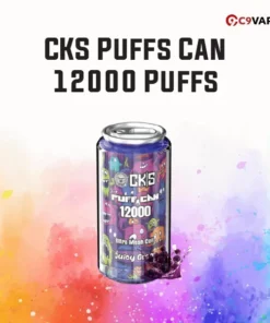 CKS Puffs Can 12000 Puffs กลิ่นหอมเข้มข้นจากองุ่นเต็มพิกัด สดชื่นทุกคำ