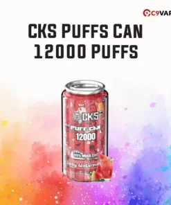 CKS Puffs Can 12000 Puffs กลิ่นหอมหวานแบบแตงโมเต็มคำ สดชื่นในทุกสูด