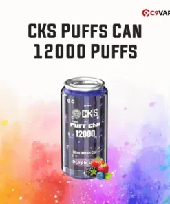 CKS Puffs Can 12000 Puffs กลิ่นลึกลับนุ่มลึก หอมหวานแบบผลไม้รวม