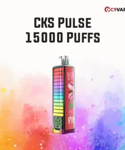 CKS Pulse 15000 Puffs กลิ่น Apple Ice แอปเปิ้ลเขียวหอมเปรี้ยว เย็นสดใส รสชาติคมชัด