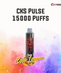 CKS Pulse 15000 Puffs กลิ่น Cola Lemon โคล่าผสมเลมอน เปรี้ยวซ่าคล้ายโซดา ซาบซ่าหอมสะใจ