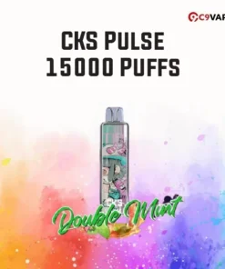CKS Pulse 15000 Puffsกลิ่น Doublemint มิ้นต์เย็นซ่าคูณสอง กลิ่นคมชัดสะอาดสดชื่นทะลุจมูก