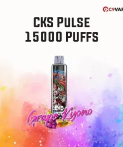 CKS Pulse 15000 Puffs กลิ่น Grape Kyoho องุ่นเคียวโฮเข้มข้น หอมแน่นหวานละมุนแบบญี่ปุ่นแท้