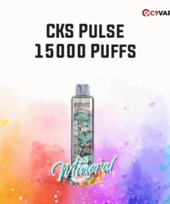 CKS Pulse 15000 Puffs กลิ่น Mineral กลิ่นน้ำแร่ใสสะอาด เบาเย็น ให้ความรู้สึกบริสุทธิ์ สดชื่น