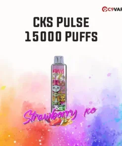 CKS Pulse 15000 Puffs กลิ่น Strawberry Ice สตรอว์เบอร์รีเย็นฉ่ำ หอมหวานพร้อมความเย็นสดใส
