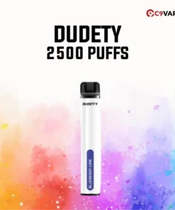 Dudety 2500 Puffs กลิ่น Blueberry Lime บลูเบอร์รี่หวานลึก ผสานไลม์เปรี้ยวซ่าอย่างลงตัว