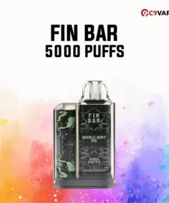 Finbar 5000 Puff กลิ่นดับเบิ้ลมินต์เย็น กลิ่นมินต์เข้มข้น สองเท่าความเย็น สดชื่นเต็มคำ