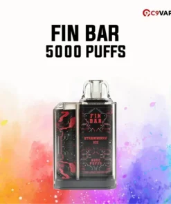 Finbar 5000 Puff กลิ่นสตรอว์เบอร์รีเย็น หอมหวานแบบเบอร์รี สดชื่นด้วยสัมผัสเย็นบาง