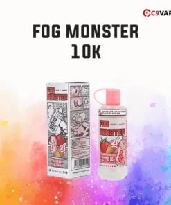 Fog Monster 10000 Puffs Strawberry Ice Cream ไอศกรีมสตรอว์เบอร์รีเนียนนุ่ม หอมหวานละลายในปาก