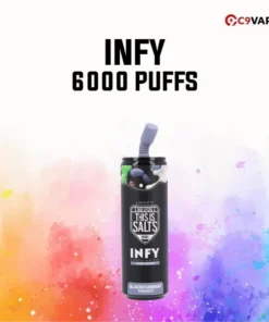 INFY 6000 Puff กลิ่น Blackcurrant Yakult แบล็คเคอร์แรนท์ผสมยาคูลท์เปรี้ยวหวาน