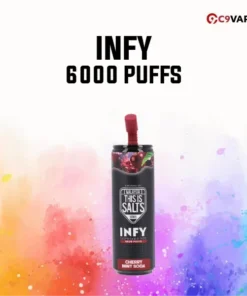 INFY 6000 Puff กลิ่น Cherry Mint Soda เชอร์รี่มิ้นต์โซดาซ่า