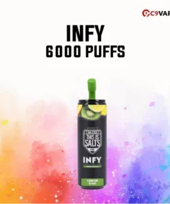 INFY 6000 Puff กลิ่น Lemon Kiwi มะนาวกีวี่เปรี้ยวหวานสดชื่น