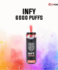 INFY 6000 Puff กลิ่น Lychee Ice ลิ้นจี่เย็นซ่าชื่นใจ