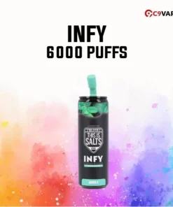INFY 6000 Puff กลิ่น Mint เย็นสดชื่น ปลุกความสดใส