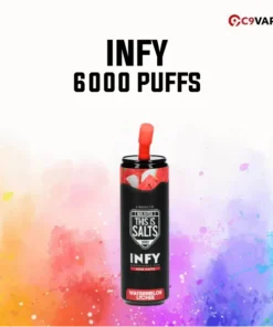 INFY 6000 Puff กลิ่น Watermelon Lychee แตงโมหวานลิ้นจี่เย็นฉ่ำ