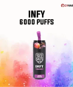 INFY 6000 Puff กลิ่น Yoyo Grape องุ่นโยโย่หอมหวาน