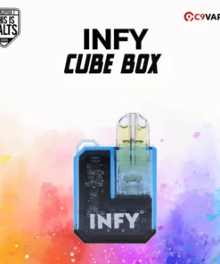 INFY Cube Box สีน้ำเงินกรม น้ำเงินเข้มคมชัด สุขุมแต่สะดุดตา