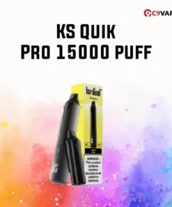 KS Quik Pro 15000 puff กลิ่นซ่าจัดเต็ม หอมเปรี้ยวสดชื่นสไตล์เลมอน