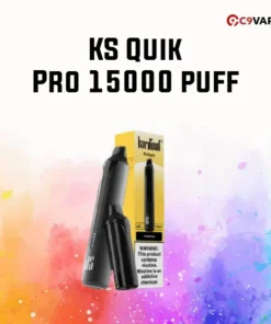 KS Quik Pro 15000 puff กลิ่นเปรี้ยวหวานกลมกล่อม หอมสดใสแบบทรอปิคอล