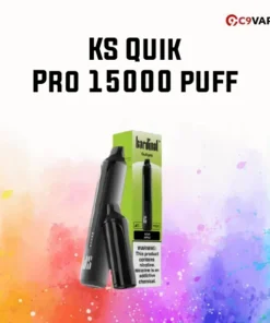 KS Quik Pro 15000 puff กลิ่นแอปเปิ้ลเขียวหอมเปรี้ยว สดชื่นสะใจ