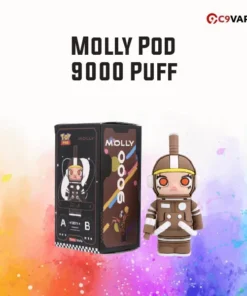 Molly Pod 9000 Puff กลิ่น Cola โคล่าซ่าหอมเย็น กลิ่นคลาสสิกที่คุ้นเคย
