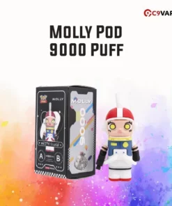 Molly Pod 9000 Puff กลิ่น White Slush หวานเย็นแนวเกล็ดน้ำแข็ง กลิ่นหอมละมุนแบบครีมโซดา