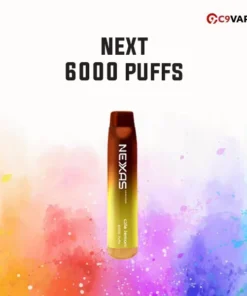 Next 6000 Puffs กลิ่น Cola Lemon โคล่าซ่า ๆ ผสมน้ำเลมอนจี๊ดจ๊าด ตัดเลี่ยนลงตัวสุด ๆ