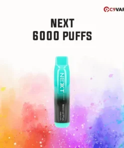 Next 6000 Puffs กลิ่น Menthol Plus ความเย็นทะลุจมูก สดชื่นสุดขั้วแบบมิ้นต์ล้วน