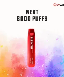 Next 6000 Puffs กลิ่น Red Soda โซดาแดงหอมหวาน ซ่าแบบไทย ๆ กลิ่นชัด สดชื่นทุกพัฟ