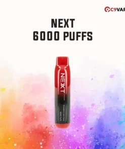 Next 6000 Puffs กลิ่น Strawberry Jam Toast แยมสตรอว์เบอร์รีหอมหวานบนขนมปังปิ้ง