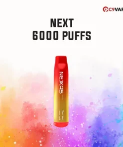 Next 6000 Puffs กลิ่น Yen Yen หอมเย็นแบบสมุนไพรจีน สดชื่นลึก เย็นสบายคอแบบยืนหนึ่ง
