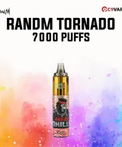 พอตใช้แล้วทิ้ง randm tornado 7000 puffs banana milk shake กล้วยนมปั่น หวานนัว กลิ่นขนมแบบละมุน