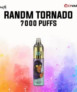 พอตใช้แล้วทิ้ง randm tornado 7000 puffs blueberry on ice บลูเบอร์รี่ฉ่ำ ๆ เย็นหอม สดชื่นทุกคำ