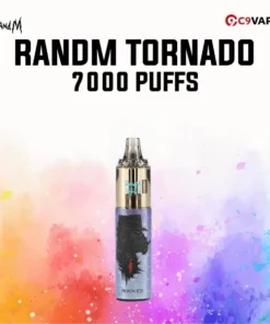 พอตใช้แล้วทิ้ง randm tornado 7000 puffs peach ice พีชหวานหอม เย็นละมุน สายฟรุตตี้ต้องชอบ
