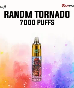 พอตใช้แล้วทิ้ง randm tornado 7000 puffs red apple lemon แอปเปิ้ลแดงหวานซ่อนเปรี้ยวเลมอน ตัดสดชื่น