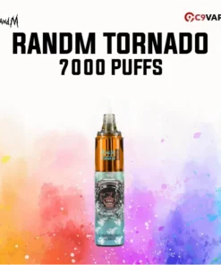 พอตใช้แล้วทิ้ง randm tornado 7000 puffs strawberry donut หอมหวานกลิ่นโดนัทละมุน เหมือนขนมอุ่น ๆ