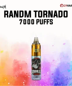 พอตใช้แล้วทิ้ง randm tornado 7000 puffs strawberry watermelon หวานคู่หูลงตัว หอมฉ่ำ สดใสสูบเพลิน