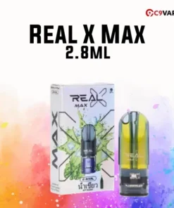 Real X Max กลิ่น Icy Slush กลิ่นเกล็ดน้ำแข็งเย็นฉ่ำ สดชื่นคล้ายบิงซู