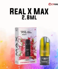 Real X Max กลิ่น Strawberry Sugus ลูกอมสตรอว์เบอร์รี่ หวานหอมแบบขนมวัยเด็ก
