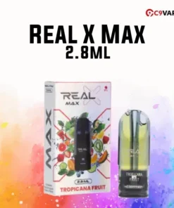 Real X Max กลิ่น Tropicana Fruit ผลไม้รวมทรอปิคอล กลิ่นสดใส หวานเปรี้ยวลงตัว
