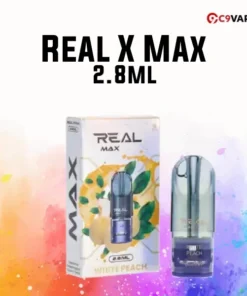 Real X Max กลิ่น White Peach ลูกพีชขาวหอมละมุน กลิ่นนุ่มนวลเหมือนผลไม้จากสวน