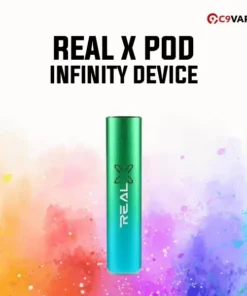 Real X Pod Infinity Device สีไอส์แลนด์กรีน เขียวสดชื่นสไตล์เกาะเขตร้อน ให้ความรู้สึกผ่อนคลายเหมือนอยู่ริมทะเล
