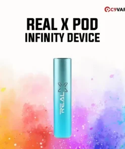 Real X Pod Infinity Device สีสกายบลู สีฟ้าใสสะอาดตา สื่อถึงความอิสระและสดชื่น