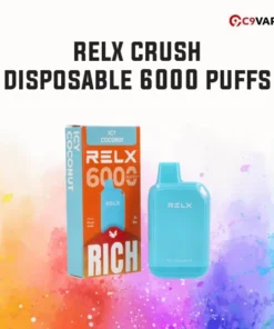 RELX Crush กลิ่นมะพร้าวเย็น หอมละมุนมะพร้าวอ่อน เติมความเย็นสดชื่น