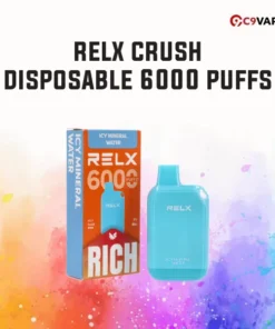 RELX Crush กลิ่นน้ำแร่เย็น สดชื่นเบาสบาย กลิ่นสะอาดแบบน้ำแร่ผสมเย็น