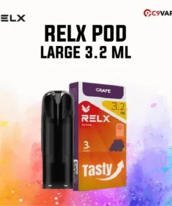 Relx Pod Large กลิ่นองุ่นเข้มข้น กลิ่นชัด หวานนุ่มลึก