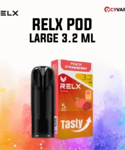 Relx Pod Large กลิ่นหอมสดใส หวานฉ่ำจากลูกพีชและสตรอว์เบอร์รีผสานกัน