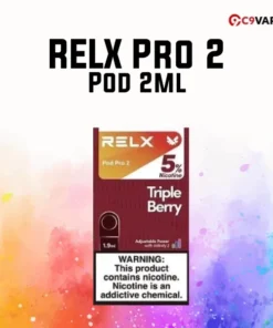 หัวพอต RELX Infinity Pro 2 กลิ่น Triple Berry Nic 50 เบอร์รี่สามชนิดรวมพลัง เปรี้ยวหวานหอม