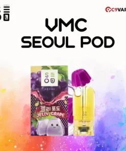 VMC Seoul Pod กลิ่นหวานนุ่มหนึบ กลิ่นองุ่นเยลลี่เคี้ยวสนุก