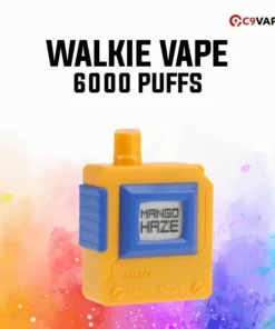 Walkie 6000 Puff กลิ่น Mango Haze มะม่วงสุกหอมละมุน ติดปลายควันเบาๆ
